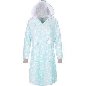 SofiePJ Women's Soft Plush Fleece Grey Owl Bath Robe Sleep Mask Set