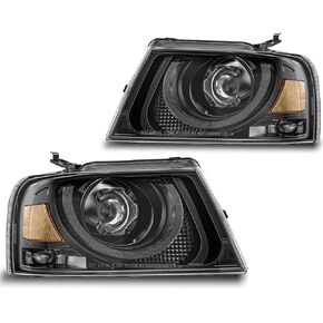 2024 New LED Headlight Assembly Compatible with 2004-2008 Ford F150 Pickup 2006-2008 Lincoln Mark LT w/Cornering Light Hi Lo Beam Parking Light Turn Signal Side Marker