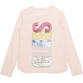 GUESS Girls' Eco Long Sleeve T-Shirt