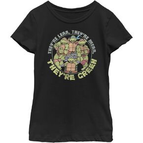 Nickelodeon Teenage Mutant Ninja Turtles Green Girls Short Sleeve Tee Shirt