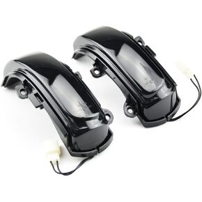2pcs Dynamic Turn Signal Light Lamp Side Mirror Sequential Blinker Compatible with RU-KUS A-ZE151 Sci-on xB AZ-E151 2007-2010