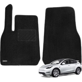 WENNEBIRD Superior Carpet Floor Mats for 2020-2025 Tesla Model Y, 0.6 Inch Thickness Rugs, Premium All Weather Anti-Slip Waterproof Floor Liners - 3pc