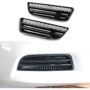Crosselec Front Bumper Honeycomb Fog Lamp Cover Tirm For Dodge Charger 2015 2016 2017 2018 2019 2020 2021 SXT