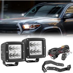 WeiSen 24W LED أضواء العمل ومجموعة أسلاك تثبيت الضوء الخندق المتوافقة مع Toyota Tacoma 2016-2023 in Kuwait