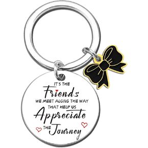 Friend Birthday Gifts For Women Unique Friendship Keychain Gifts For Women Bestie Female Best Friend Heartwarming Appreciate The Journey Keyring Long Distance Friendship Christmas Gifts For Her