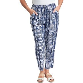 Royalty For Me Womens Women's Straight Tapered High Rise Drawstring Waistband Pants Lifestyle Collection