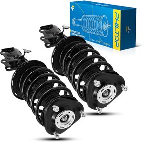 Rear Struts Shock PHILTOP fits Uplander, Venture, Montana, Silhouette, Terraza, Aztek, Relay, Trans Sport, Shock Absorber 37156 * 2, Struts with Coil Spring SAA00L 2 Pcs