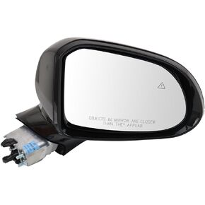 TRQ Right Mirror Passenger Side Compatible with 2021-2023 Hyundai Santa Fe HY1321331