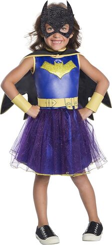 Rubies Girl's DC Comics Deluxe Batgirl Costume, Medium, Multicolor in Saudi Arabia