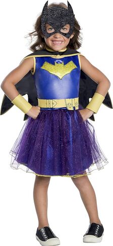 Rubies Girl's DC Comics Deluxe Batgirl Costume, Medium, Multicolor in Saudi Arabia