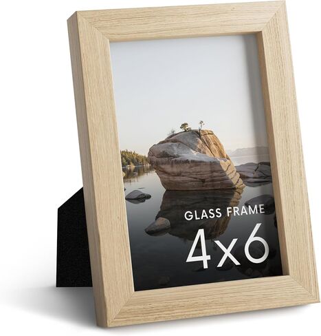 HAUS AND HUES 8x8 Picture Frame with Real Glass & Gold Premium-Grade Metal Matted to 4x4 - Aluminum 8x8 Frame - Includes Easel Back, Hanging Kit - Ideal for Home, Office (8x8 in, Gold) in Saudi Arabia