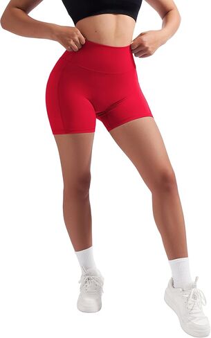 RXRXCOCO Cross Back Workout Sets for Women 2 Piece Padded Halter Tank Tops Hidden Scrunch Butt Booty Shorts with Pockets in Kuwait