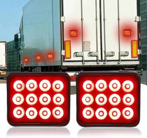 2PCS Caution Lights, Rechargeable Strobe Lights,Wireless Trailer Lights, Beacon strobe light,Amber Flashing Warning Emergency beacon lights with Magnetic for Trucks Trailer Bus Tracto in Saudi Arabia