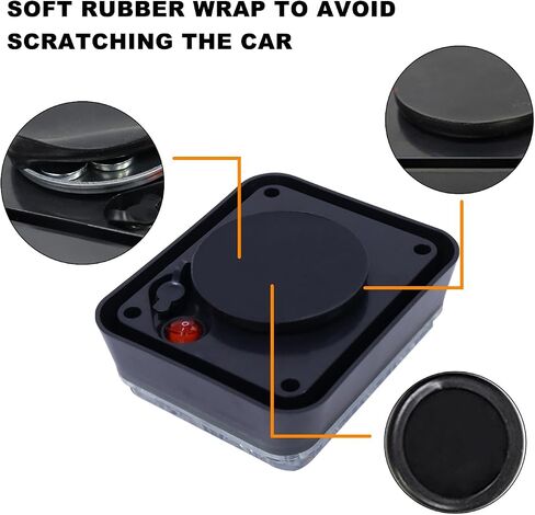 2PCS Caution Lights, Rechargeable Strobe Lights,Wireless Trailer Lights, Beacon strobe light,Amber Flashing Warning Emergency beacon lights with Magnetic for Trucks Trailer Bus Tracto in Saudi Arabia