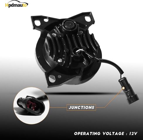 Fog Lights Assembly LED fit for Peterbilt 579(2013-2022) Peterbilt 587, Kenworth T660(2014-2021) Fog Lamp Driver and Passenger Side Semi Truck(Black) in Saudi Arabia