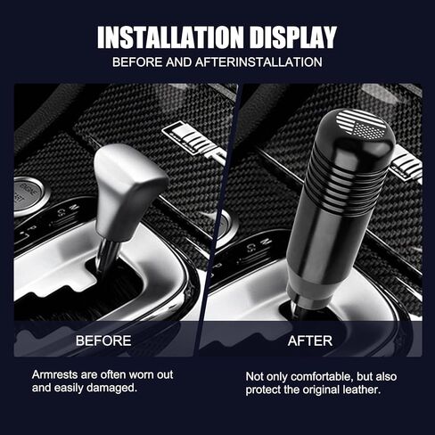 قطعة واحدة من مقابض تحويل السيارة ذات العلم الأمريكي، لمسة مريحة، زخرفة معدنية متينة لمحول السيارة مع محولات، ملحقات ذراع ناقل الحركة للسيارات ذات الوزن العالمي (أسود) in Kuwait