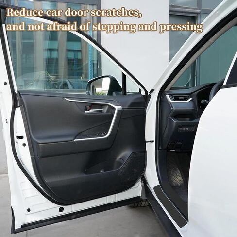 Car Door Sill Protector Compatible with RAV4, Automotive Door Entry Guard with RAV4 2019-2024, Car Door Threshold Protectors Accessories- 8PCS in Saudi Arabia