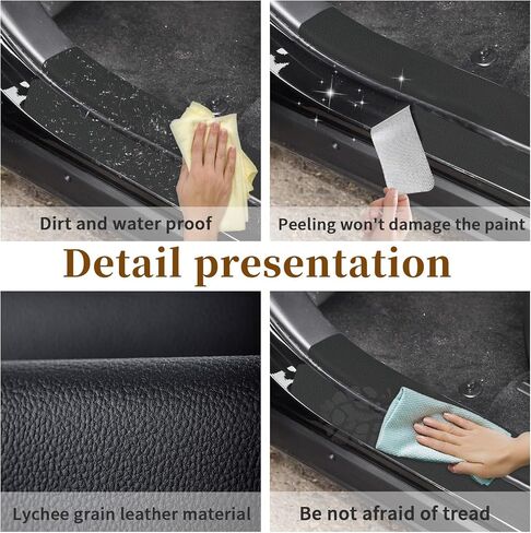 Car Door Sill Protector Compatible with RAV4, Automotive Door Entry Guard with RAV4 2019-2024, Car Door Threshold Protectors Accessories- 8PCS in Saudi Arabia