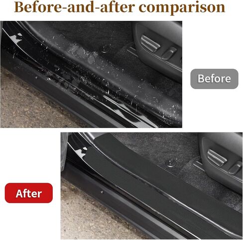 Car Door Sill Protector Compatible with RAV4, Automotive Door Entry Guard with RAV4 2019-2024, Car Door Threshold Protectors Accessories- 8PCS in Saudi Arabia
