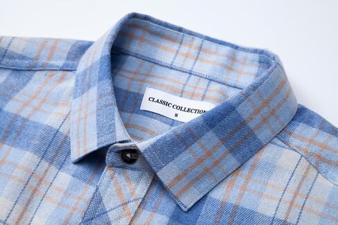 Men's Flannel Shirts Long Sleeve Button Down Shirts for Men Regular Fit Casual Shirt Jacket with Pockets in Kuwait
