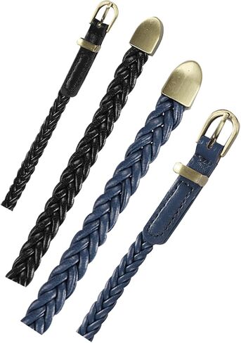 uxcell Women Skinny Braided Belt Woven - Pin Buckle Casual Waist Belt for Dresses in Kuwait