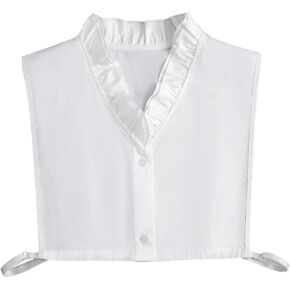 WENLOOY Half Shirts Layering for Women,Detachable Dickey Collar Blouse Half Shirts False Collar