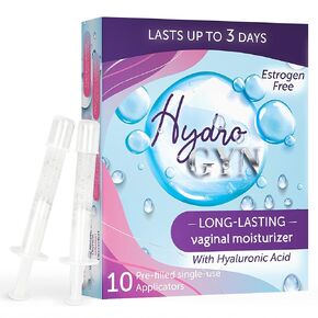 Terramed Just Think Comfort Hydro GYN Vaginal Moisturizer | Long-Lasting Dryness & Discomfort Relief | Estrogen & Hormone Free | 10 Pre-Filled Applicators I Pre and Post Menopausal