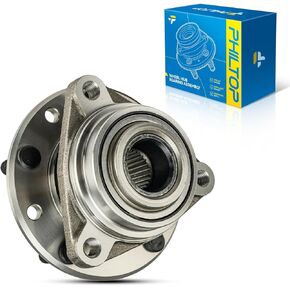 PHILTOP 513013 4WD Rear Front Wheel Bearing Fit for Chevrolet Corvette, Chevrolet S10, Chevrolet S10 Blazer, Cadillac Eldorado, Buick Riviera, GMC S15 Jimmy, 5 Lugs Wheel Hub Assembly No ABS