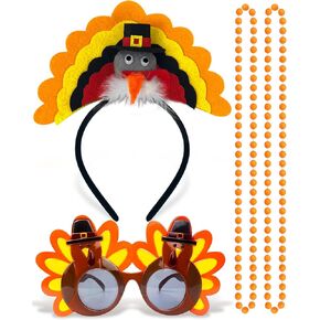 Turkey Headband and Turkey Sunglasses for Thanksgiving