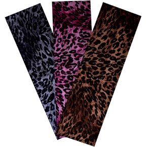 Funny Girl Designs (Set of 3) Leopard Animal Print Stretch Headband