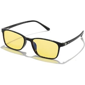 ANRRI Night Vision Driving Glasses Anti Radiation Glasses for Men Women Anti Glare Nighttime Glasses HD Yellow Lens