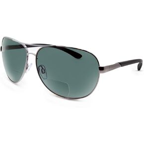 C Moore Bifocal Sunglasses - Aviator Style Frame - Polarized Lens