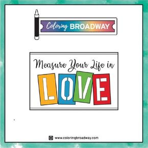 Musical Measure Your Life in Love Acrylic PIN | 1 Individual ACRYLIC PIN by Coloring Broadway | Inspired by Rent - Laser Cut - High Definition (1.5" x 1.15")