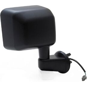 Fit System - 60185C Passenger Side Mirror for Jeep Wrangler, Textured Black, Foldaway, Heated Power