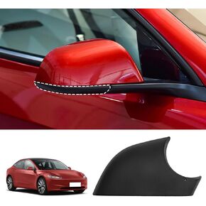 غطاء سفلي للمرآة لطراز Tesla 3 2017-2024 غطاء قاعدة مرآة جانبية استبدال غطاء مرآة الجناح حامل صينية سفلية إصلاح مرآة الجناح (يمين)