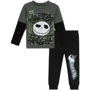 Disney Mickey Mouse Baby T-Shirt and Fleece Pants Infant to Little Kid