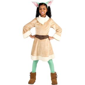 Star Wars Grogu Official Youth Halloween Dress - Premium Quality Minky Robe with Minky Headpiece