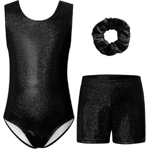 TUONROAD Gymnastics Leotards for Girls Sparkly Ballet Dance Unitards Biketards 4-11Y