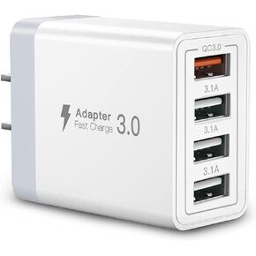 شاحن USB C، حامل شاحن USB C بقوة 55 وات و6 منافذ USB C، محطة شحن USB متعددة لسطح المكتب، شاحن USB متعدد المنافذ 2 USB C 4 USB A متوافق مع iPhone/Google/Xiaomi/Oppo/Tablet إلخ.