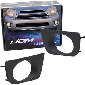 iJDMTOY One Pair OE-Spec LH RH Front Bumper Fog Lamp Bezel Garnish Covers Compatible with Toyota 2006-2009 4Runner
