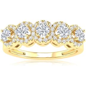 0.75 Carat w. LAB GROWN Diamond Wedding Band Ring (E-F Color VS2-SI1 Clarity)
