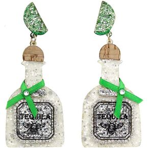 Exquisite Liquor Inspired Post Earrings - Drinks, Dangle, Cute, Light weight, Fashion