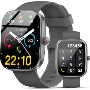 Smart Watch for Men Women, Fitness Tracker 110+ Sport Modes with Heart Rate/SpO2/Sleep Monitor, IP68 Waterproof Smartwatch，GP2