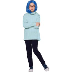 Spirit Halloween Inside Out 2 Kids Sadness Costume Kit | Officially Licensed | Disney | Pixar | Sadness Outfit