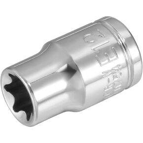 uxcell 3/8-inch Drive E12 External Torx Shallow Socket, Cr-V Steel