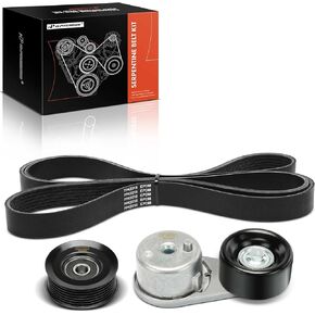 A-Premium Engine Serpentine Belt Drive Kit Compatible with Nissan Frontier 2013, Pathfinder 2009-2012, NV1500/NV2500/NV3500 2013, Xterra 2009-2013 & Suzuki Equator 2009-2012, 4.0L