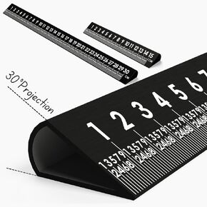 3 Pack 30° Precision Metal Ruler, High-Grade Laser-Etched Aluminum Ruler for School, Office, Architects, Draftsman, and Engineers, 3-Colors Silver, Bronze and Emerald Green (6 Inch Ruler)