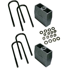 RealTruck SUPERLIFT SUSPENSION 5" Block Kit for Chevrolet K5/K10 & GMC K15 | Rear Lift Blocks, U-Bolts, & Hardware | 3059 | Fits 1973-1987 Chevrolet K5 / K10 / GMC K15