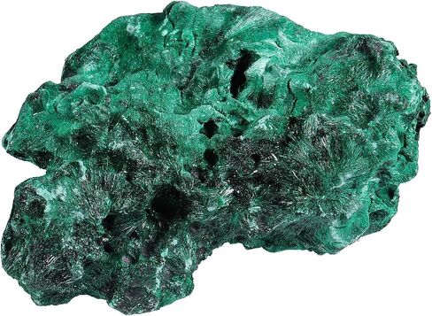 Sportmusies Natural Malachite Rough Mineral Stone Specimen Collection, Reiki Healing Crystal Cluster Decoration Home Office Meditation, 0.11-0.22 lb in Kuwait