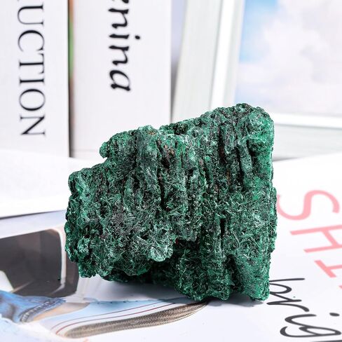 Sportmusies Natural Malachite Rough Mineral Stone Specimen Collection, Reiki Healing Crystal Cluster Decoration Home Office Meditation, 0.11-0.22 lb in Kuwait